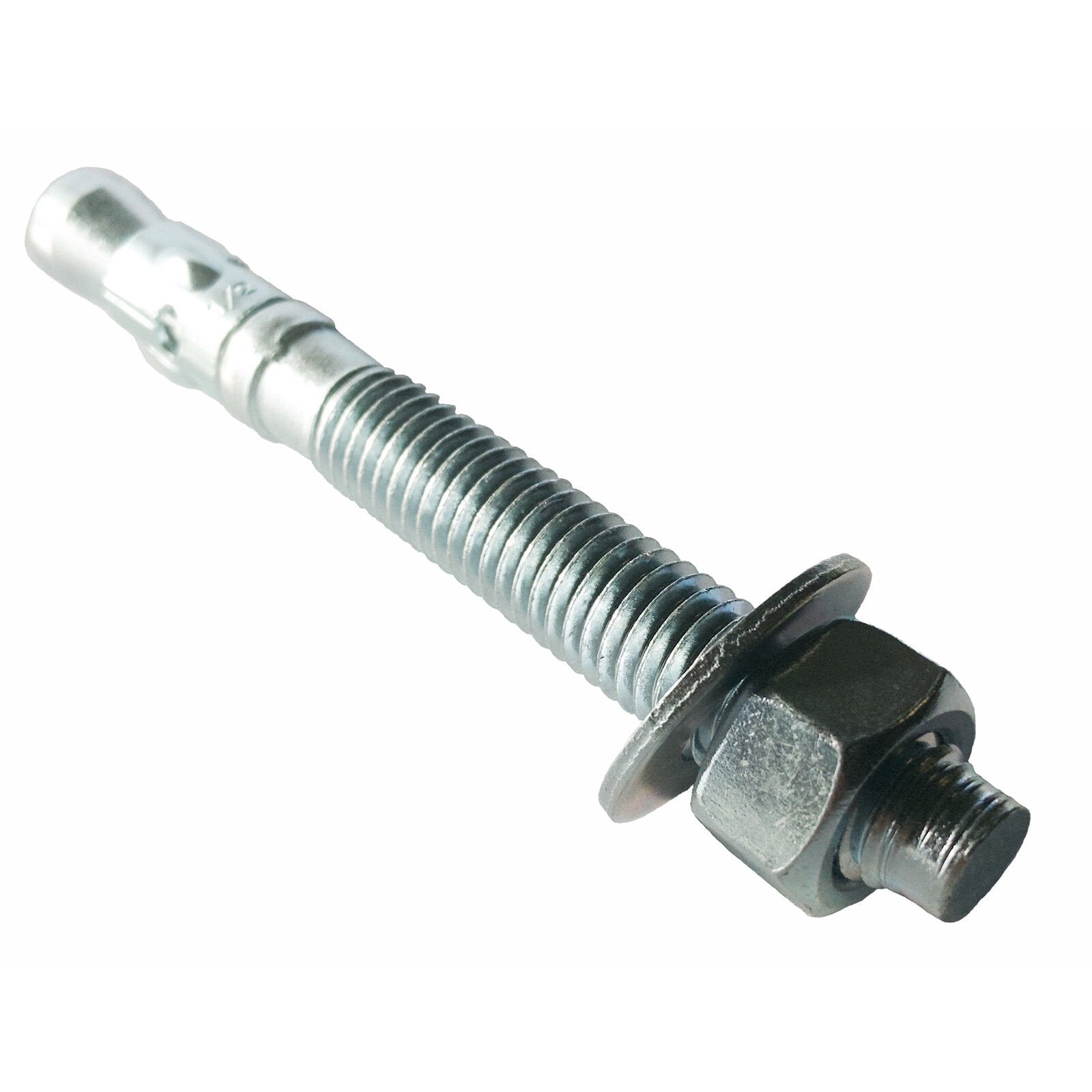 Concrete Wedge Anchor With Washer & Hex Nut Zinc Plated