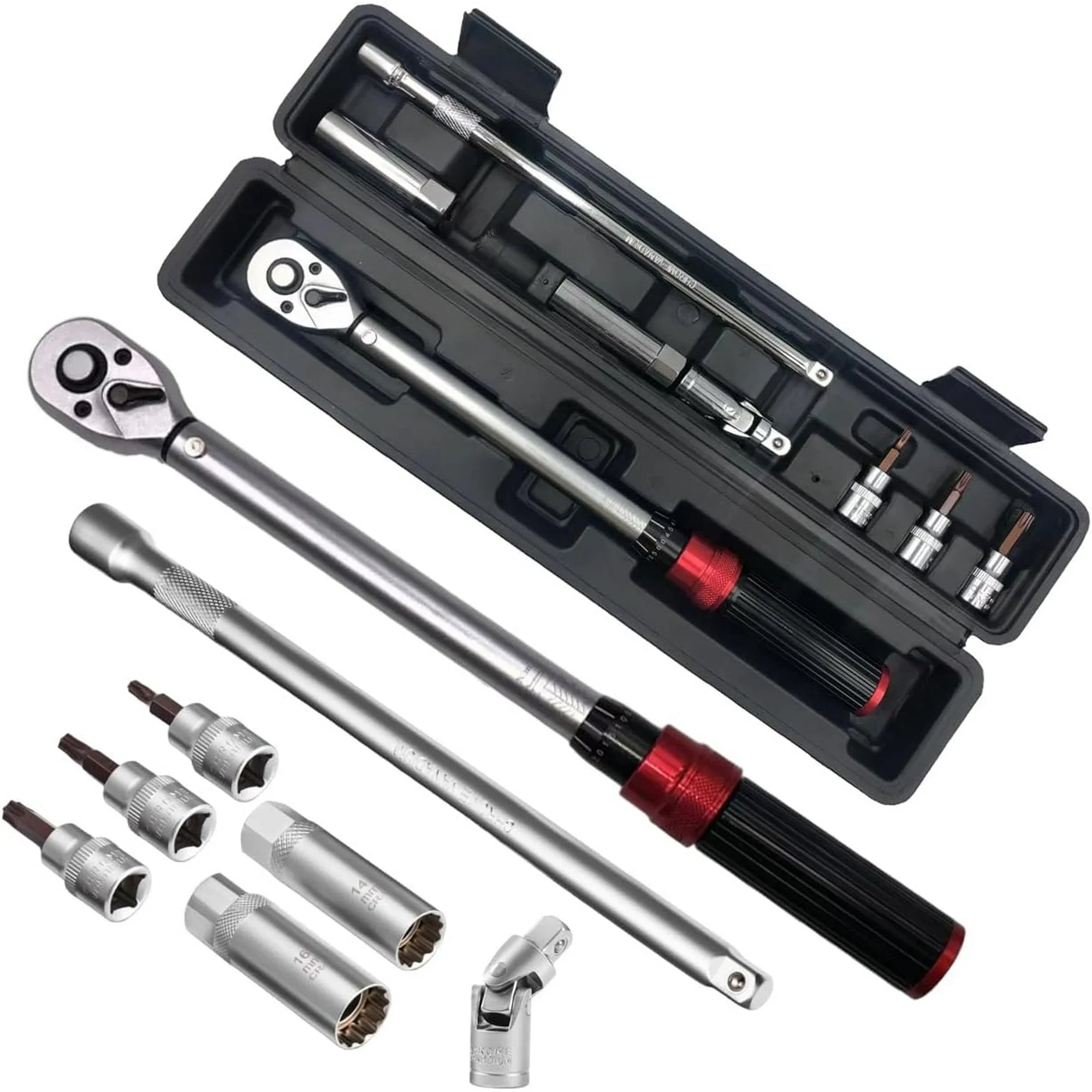 8PCS Magnetic Torque Wrench Set with Spark Plug Sockets