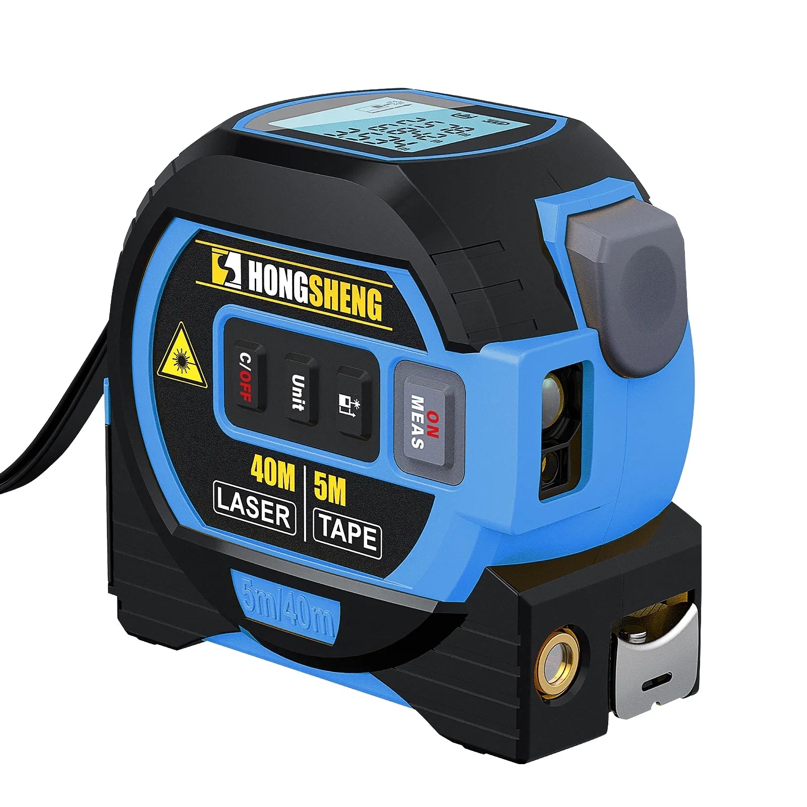 GJX Digital Tape Measure,3 in 1 Laser Level,LCD Display 130ft/40m Laser Measuring Tool