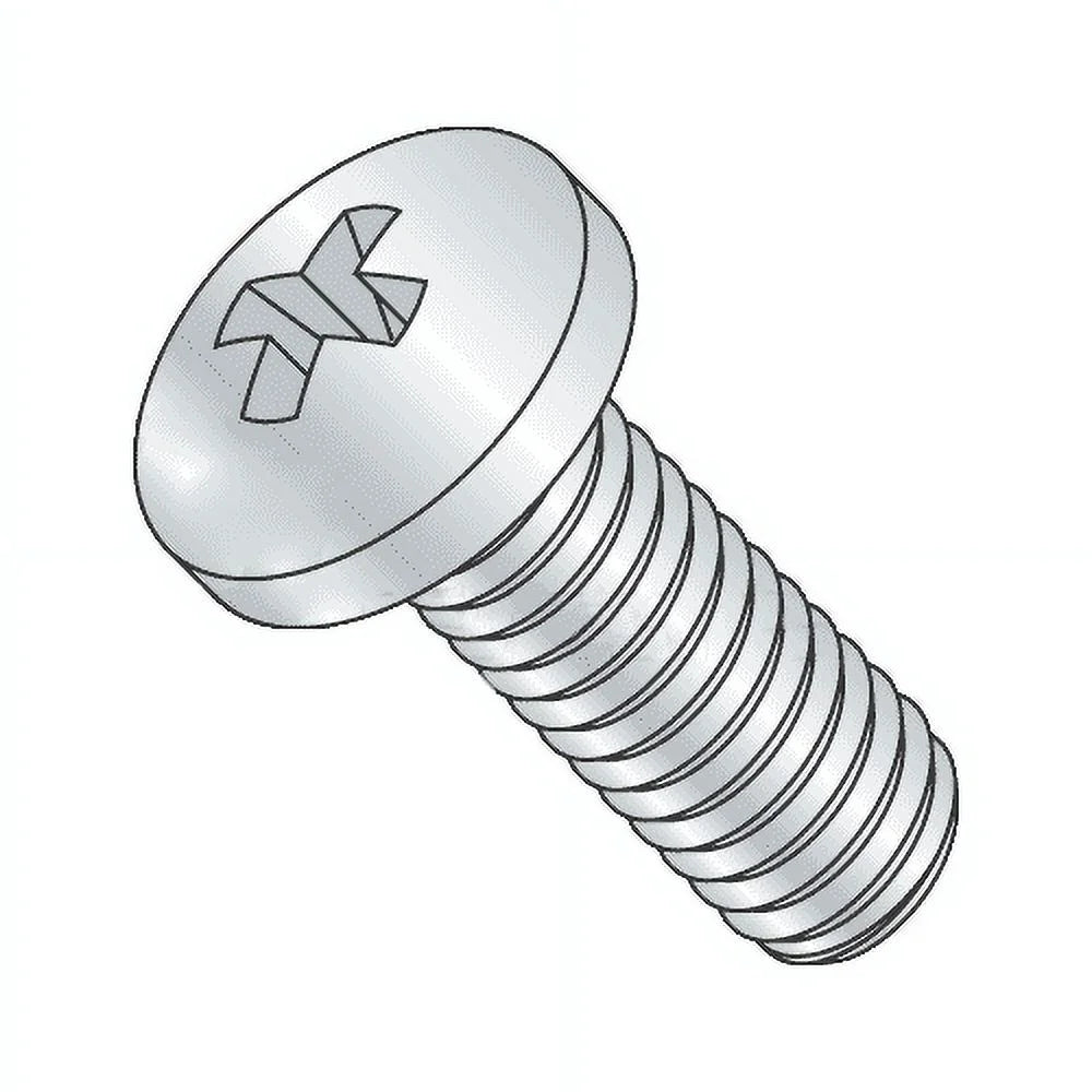 M8-1.25 x 20mm Machine Screws / Phillips / Pan Head / Steel / Zinc Plating