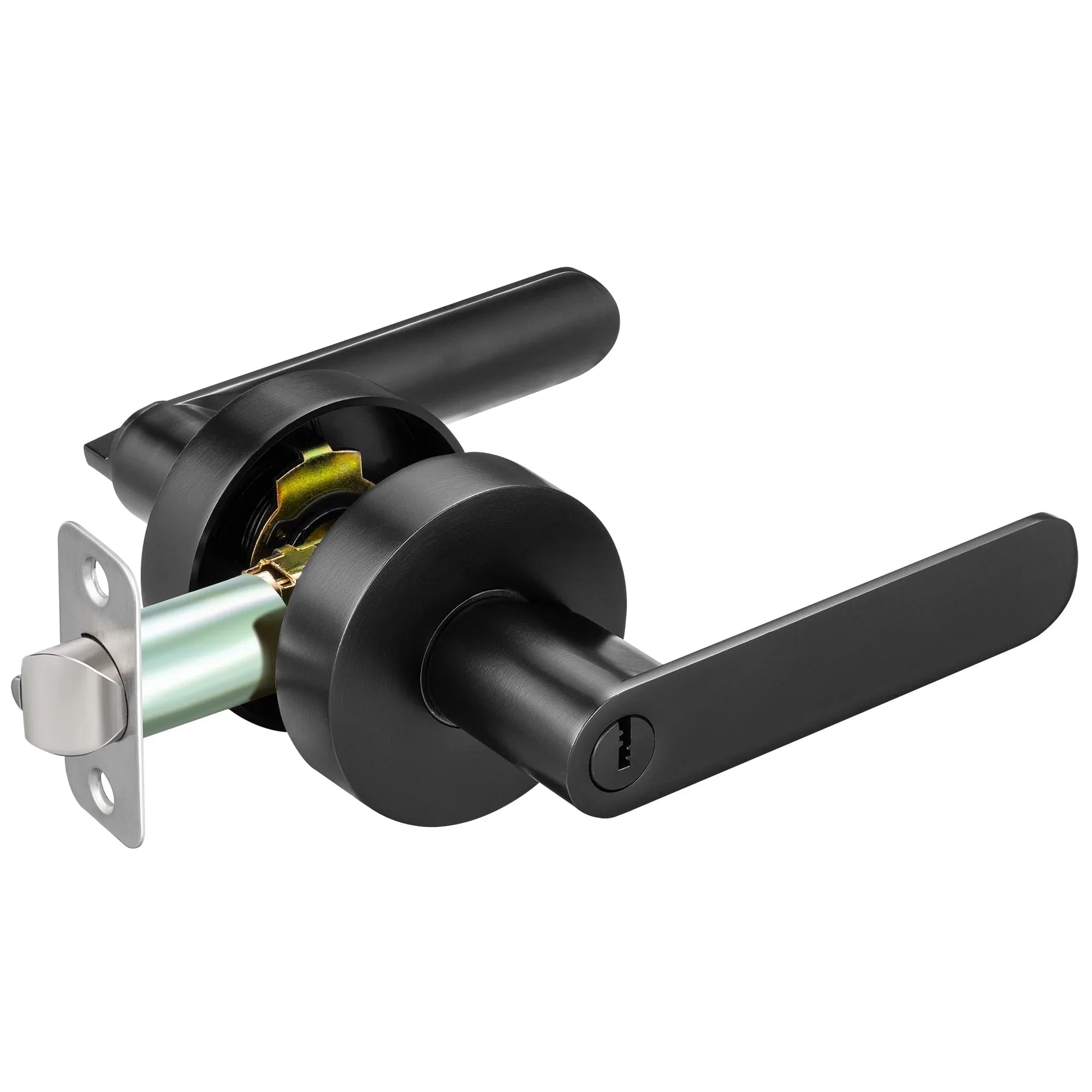 Scifil Door Lever Lock with Keys, Lever Keyed Entry Door Knobs