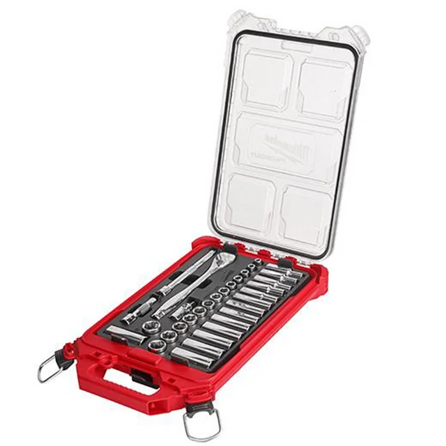 Milwaukee, 3/8-inch Metric Ratchet Socket Wrench & Set, 32 Piece